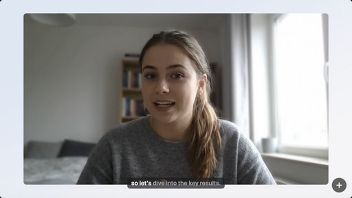 Cadre live edited preview with a caption, tighter focus and designed frame